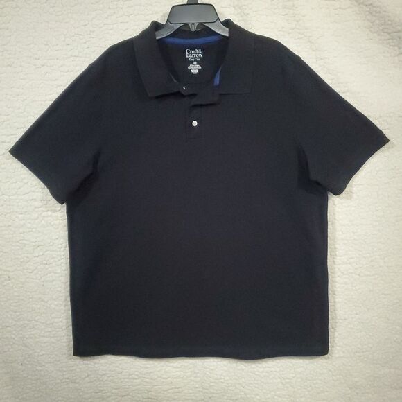 Croft & Barrow Black Polo Men's Size 2XB - Picture 1 of 13